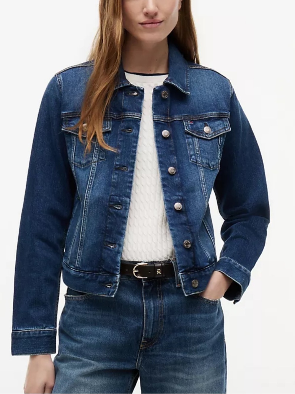 Tommy Hilfiger  Classic Blue Denim Jacket - Women's Large